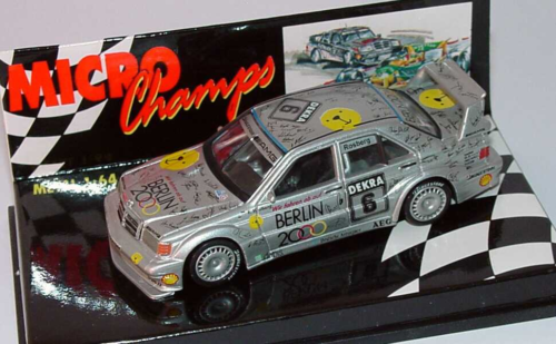 Paul's Model Art Minichamps - Mercedes Benz E190 EVO 2 1992 Dekra 6 Rosberg, 1:64